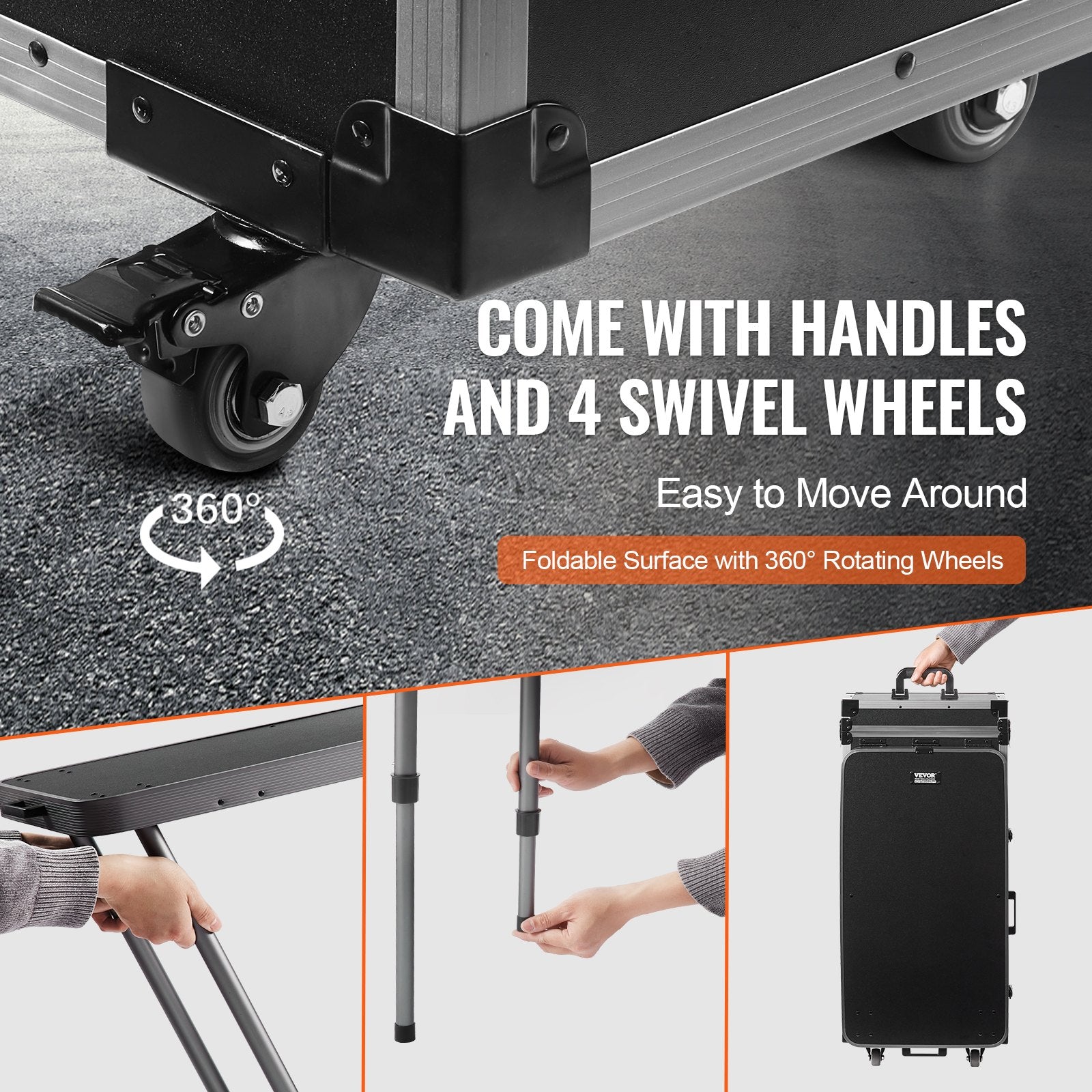 Professional Rolling Makeup Train Case
